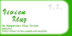 vivien kluz business card